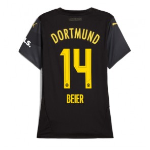 Borussia Dortmund Maximilian Beier #14 Bortatröja Dam 2024-25 Kortärmad